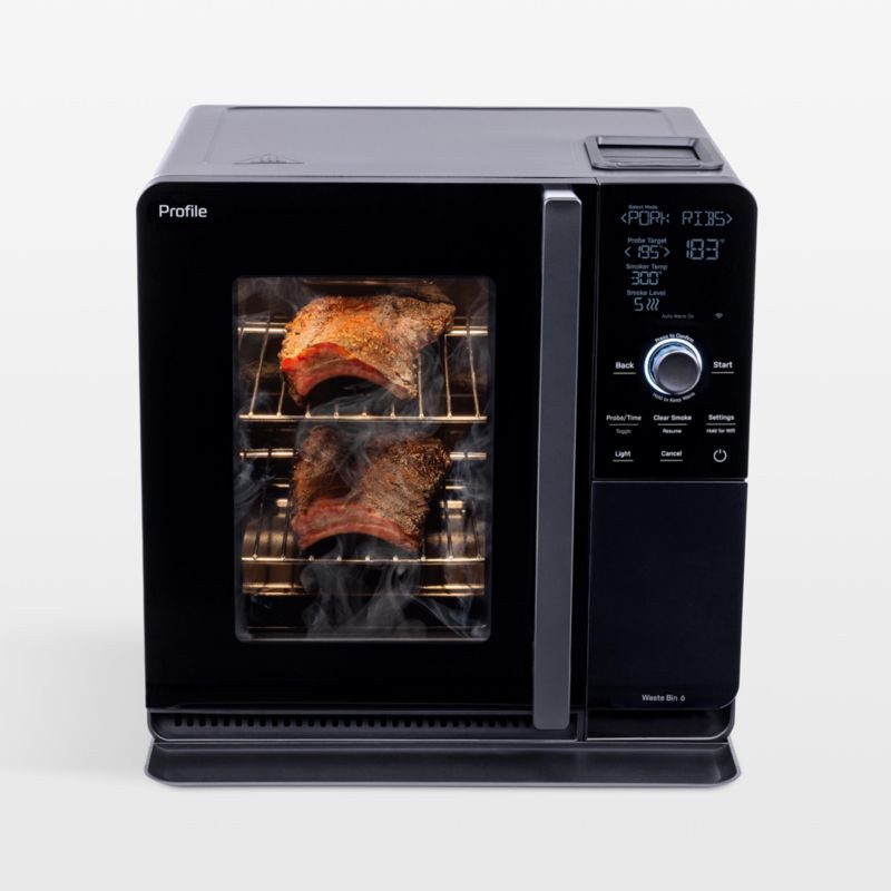 GE Profile Smart Indoor Smoker + Reviews | Crate & Barrel | Crate & Barrel