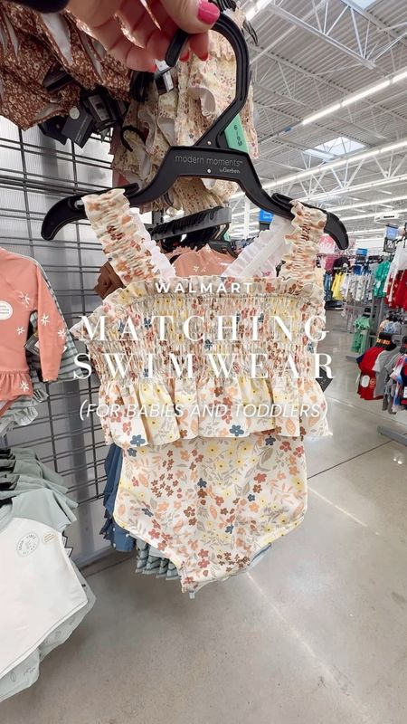 Popped into Walmart this morning to get some last minute vacation essentials and saw these cute matching family bathing suits so I had to share! I especially love the floral bathing suit vibes. So boho chic! 🥹 There are options for infants and toddlers, boys and girls. And they are all under $20! Click to shop.

#LTKkids #LTKswim #LTKSeasonal
