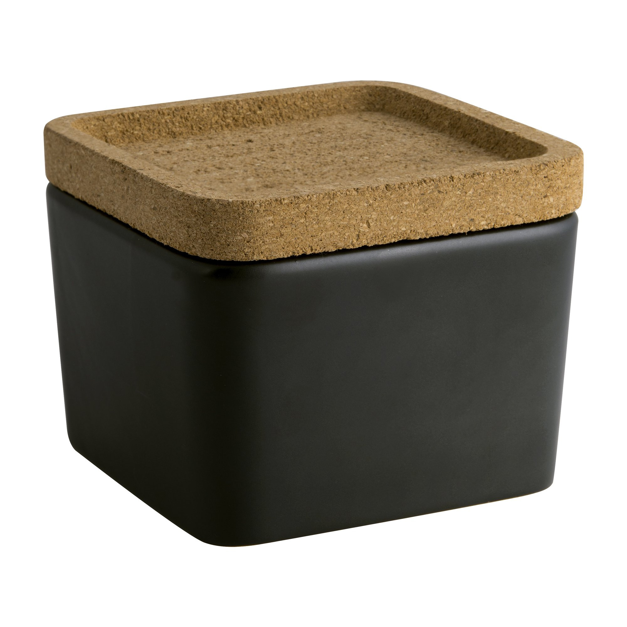 Better Homes & Gardens Matte Black & Cork Covered Jar | Walmart (US)