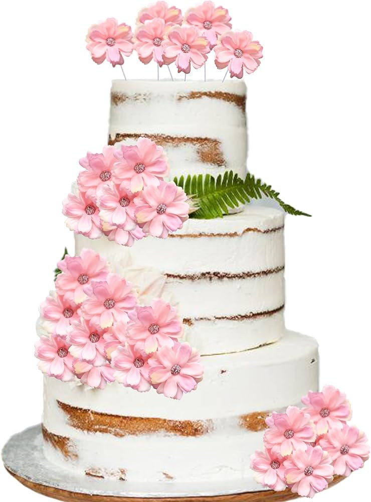 24Pcs Flower Cupcake Toppers Flower Cake Topper Decorations Spring Cupcake Picks Flower Theme Spr... | Amazon (US)