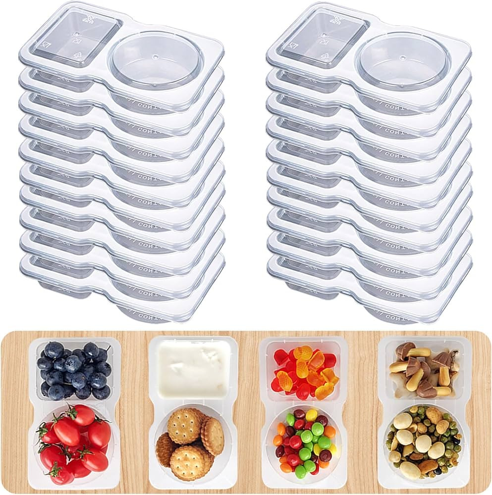 20Set Snack Containers,Reusable Snack Containers with Lids,Snack Pack Containers for Portion Cont... | Amazon (US)