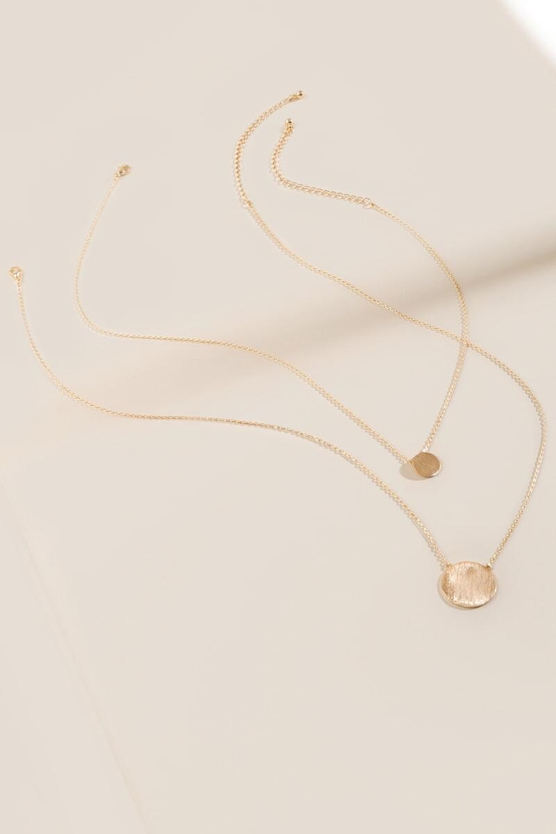 Emma Layered Coin Pendant Necklace | Francesca’s Collections