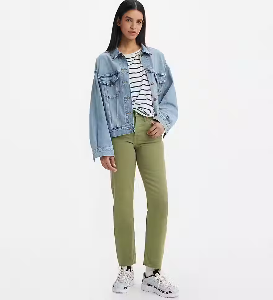 Wedgie Straight Women's Jeans - Green | Levi's® US | LEVI'S (US)