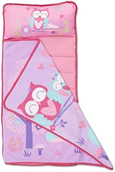 Funhouse Forest Friends Woodland Kids Nap Mat Set – Includes Pillow and Fleece Blanket – Great for G | Amazon (US)