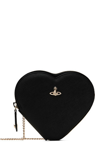 Vivienne Westwood - Black New Heart Crossbody Bag | SSENSE