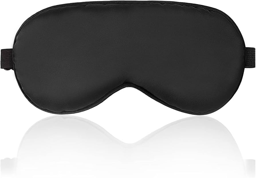 Sleep Mask Night Cover Eye Sleeping Silk Satin Masks for Women Men, Blindfold for Airplane Travel... | Amazon (US)