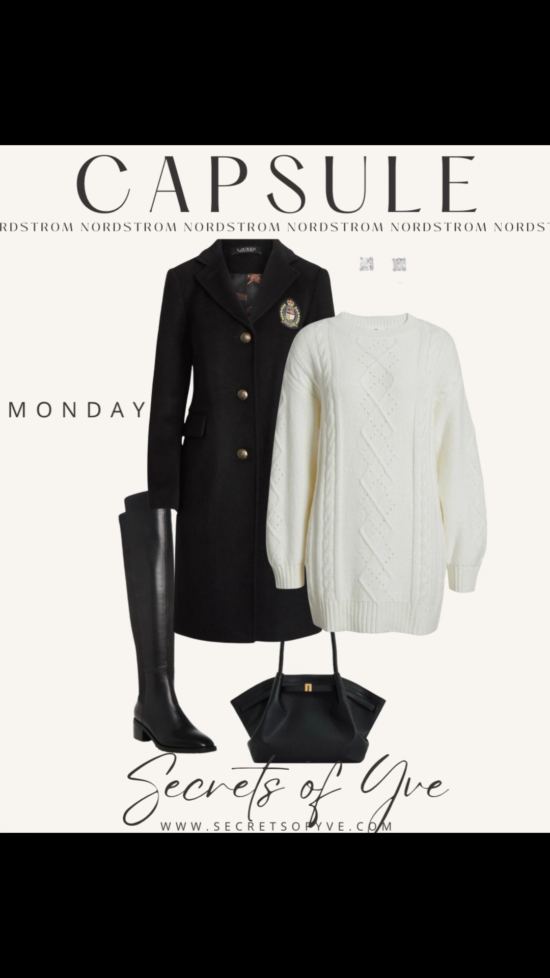 SecretsofYve: Monday Capsule Wardrobe! 🖤 @nordstrom
Pick some as gifts. 🎁 
#Secretsofyve #ltkgiftguide
Always humbled & thankful to have you here.. New posts daily at 3pm & 4:15pm EST. 
CEO: PATESI Global & PATESIfoundation.org
@secretsofyve : where beautiful meets practical, comfy meets style, affordable meets glam with a splash of splurge every now and then. I do LOVE a good sale and combining codes! #ltkstyletip #ltksalealert #ltku #ltkactive #ltkkids #ltkover40 #ltkpetite #ltkplussize #ltkwedding #ltkbaby #ltkshoecrush #ltkbeauty #ltkmidsize #ltktravel #ltktall #ltkbump #ltkworkwear #ltkholiday #ltkxnsale #ltkvlog secretsofyve 

#LTKSeasonal #LTKootd #LTKmomlife