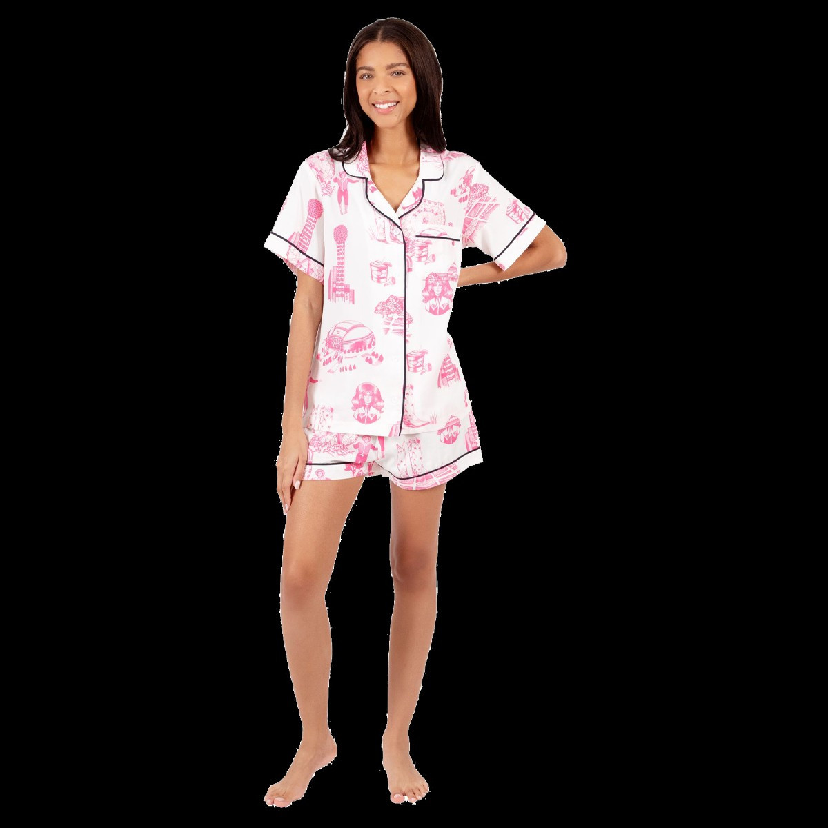 Dallas Toile Pajama Shorts Set | Katie Kime Inc