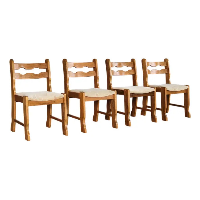 Brutalist Dining Chairs, 1960s, Set of 4 | Chairish
