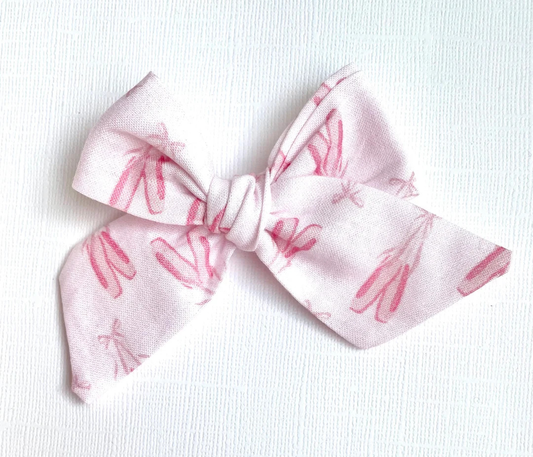 Ballet Slipper Bow | 20 styles | Ballerina Dance Bow, Schoolgirl Sailor Bow, Pigtail Bows, BUY 3 ... | Etsy (US)