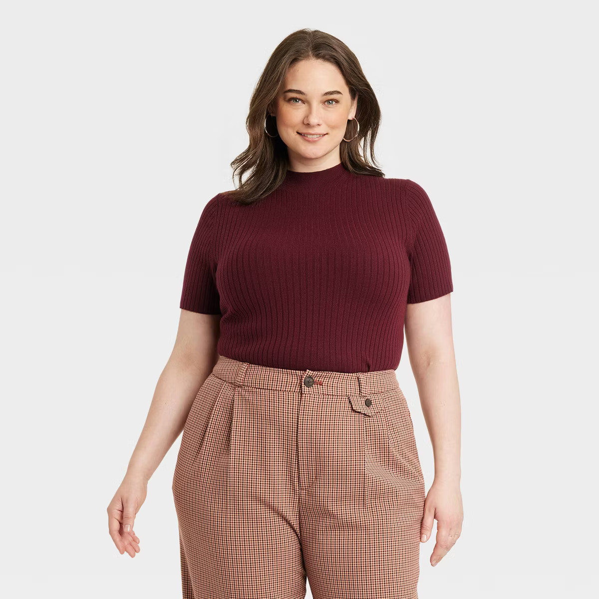 Women's Mock Turtleneck Ribbed Sweater - A New Day™ | Target
