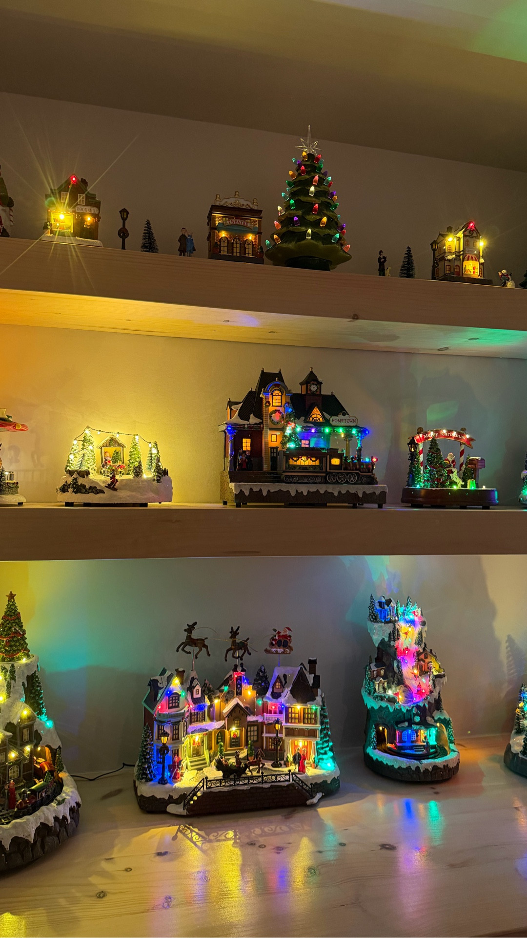 Christmas village display 

Loving the nostalgic colorful vibes ❤️

#LTKHome #LTKHoliday #LTKSeasonal