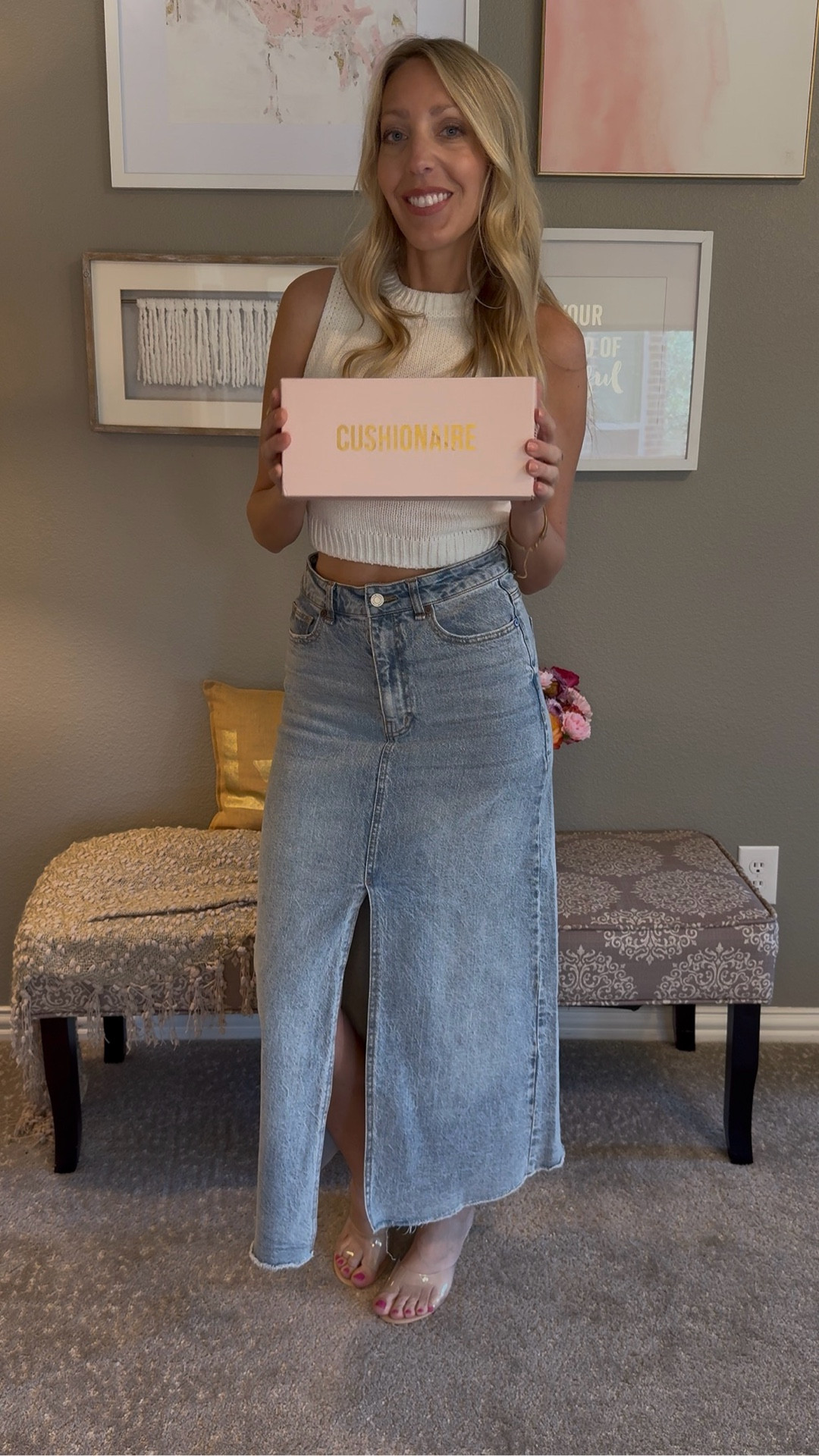 I’m walking on air this spring ☁️ These espadrille sandals with the clear strap literally coordinate with everything, and they are so comfy! Fit true to size. I’m in a size 7.5. 

#shoes #sandals #espadrilles 

#LTKOver40 #LTKootd