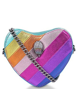 Kurt Geiger London Kensington Metallic Rainbow Heart Crossbody Bag - Multi | Dillard's