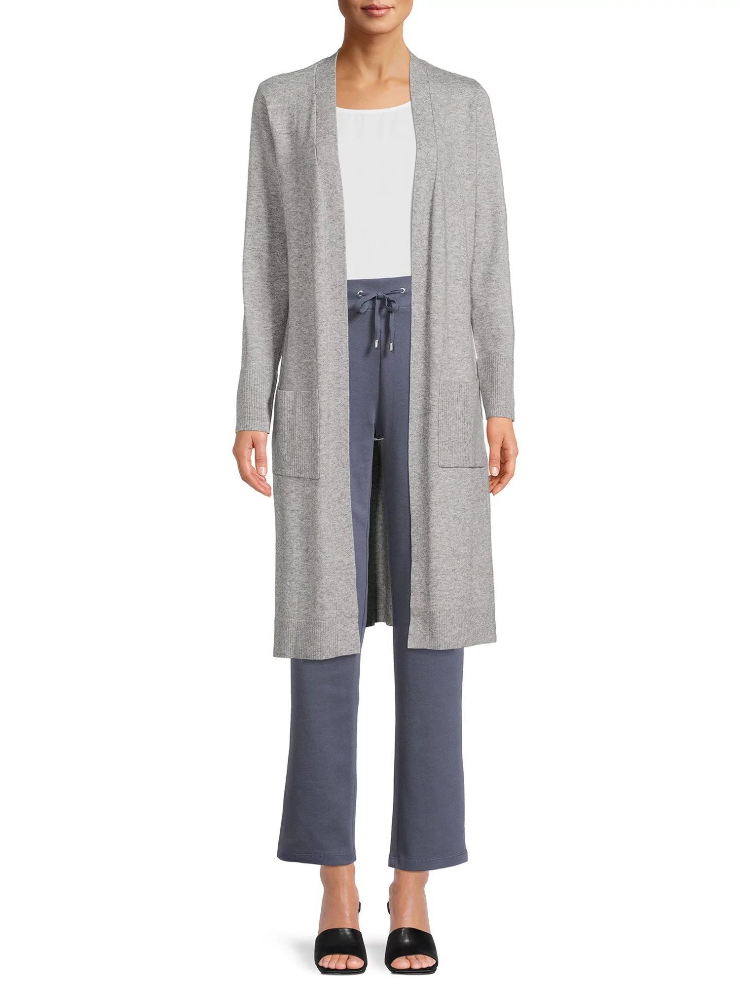 Time and Tru Women's Open Front Duster Cardigan - Walmart.com | Walmart (US)