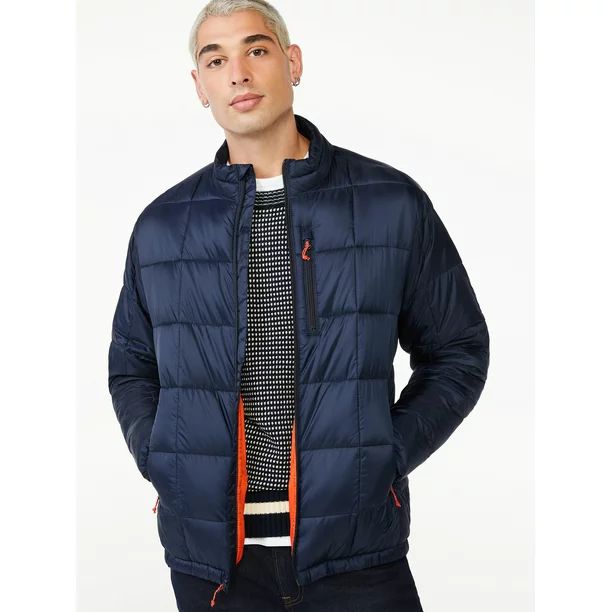 Free Assembly Men's Box Quilted Jacket - Walmart.com | Walmart (US)