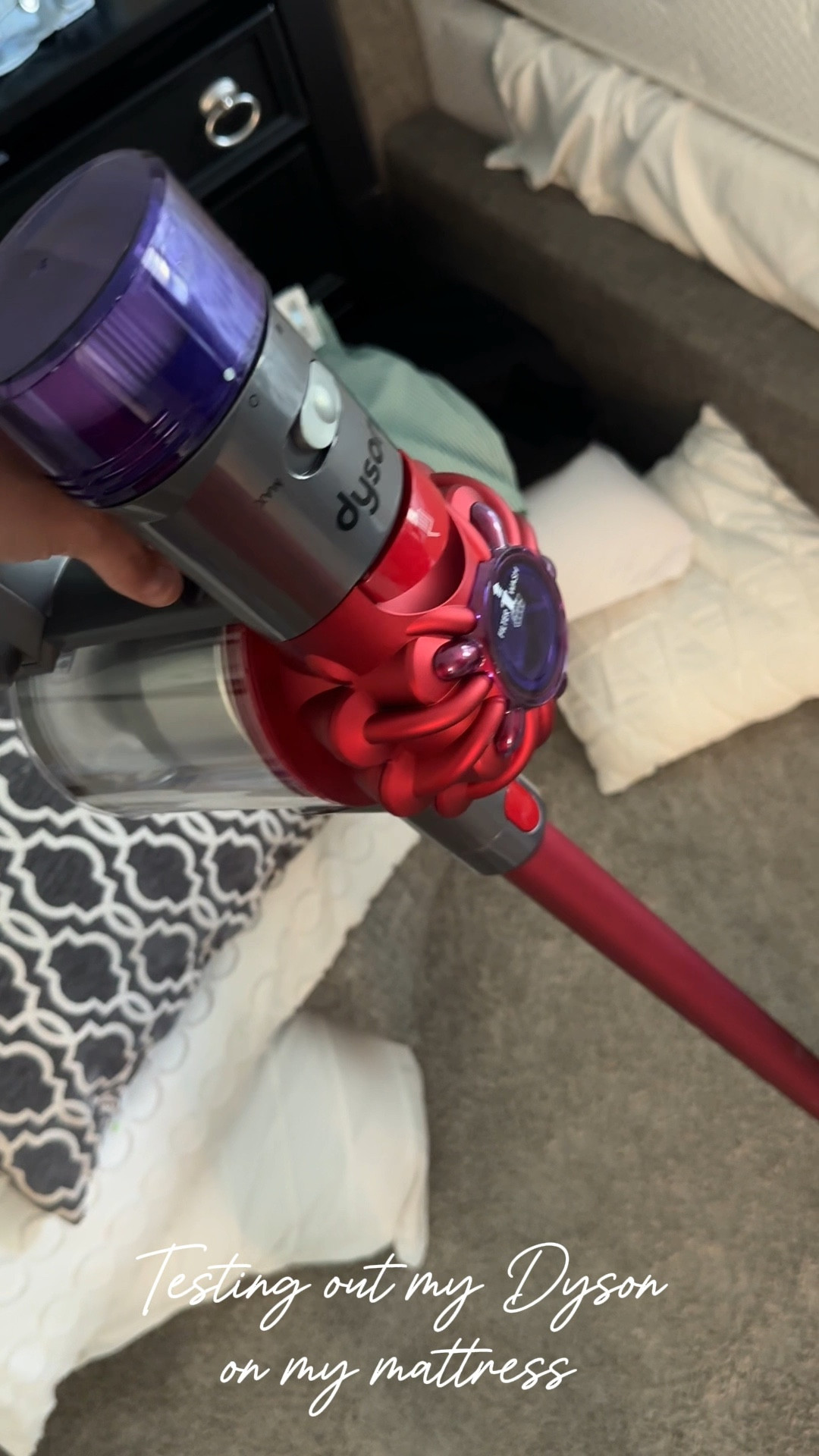 My Dyson v8 cordless vacuum is on sale !! I’m obsessed with it, and trust me, I’m the vacuum queen! It worked so well on the mattress but for everyday cleaning .. it makes cleaning so easy 

#LTKHome #LTKSaleAlert #LTKGiftGuide