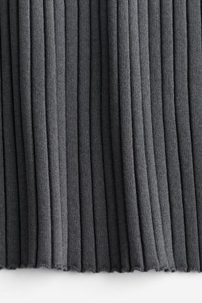 Silk-blend Rib-knit Skirt | H&M (US + CA)