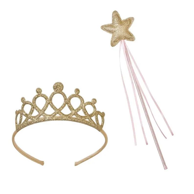 Princess Tiara /Wand, glitter tiara, star wand,  girls birthday, party decorations,party  supplie... | Etsy (US)