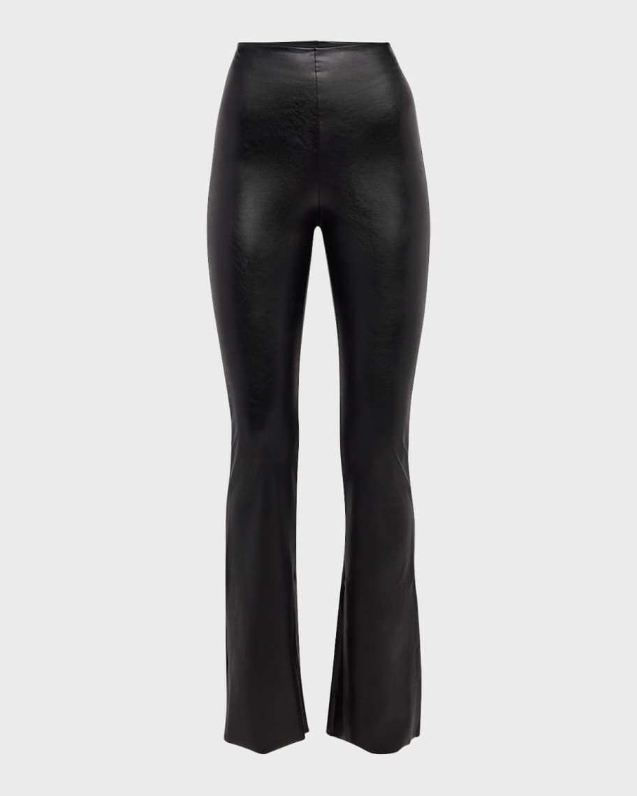 Commando Faux-Leather Flared Leggings | Neiman Marcus