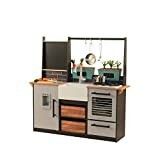 Amazon.com: KidKraft Wooden Farm to Table Play Kitchen with EZ Kraft Assembly, Lights & Sounds, I... | Amazon (US)