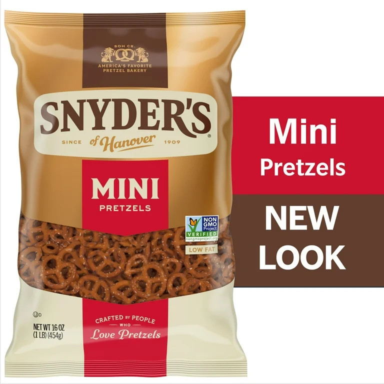 Snyder's of Hanover Mini Pretzels, 16 oz Bag | Walmart (US)