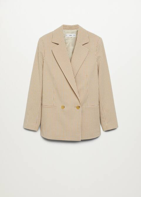 Gingham blazer | MANGO (US)