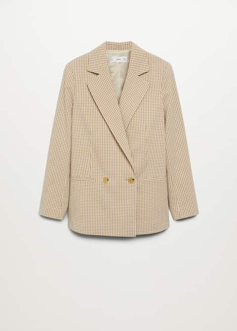 Gingham blazer | MANGO (US)