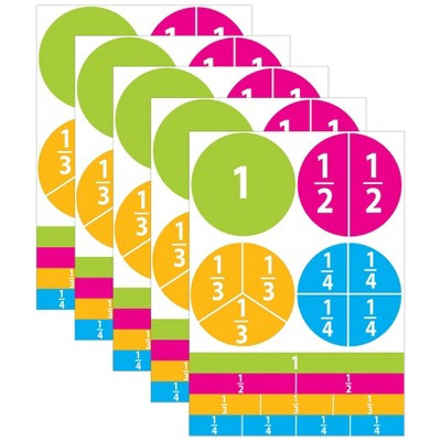 Ashley Productions® Math Die-Cut Magnets, Beginning Fractions, 20 Per Pack, 5 Packs | Target