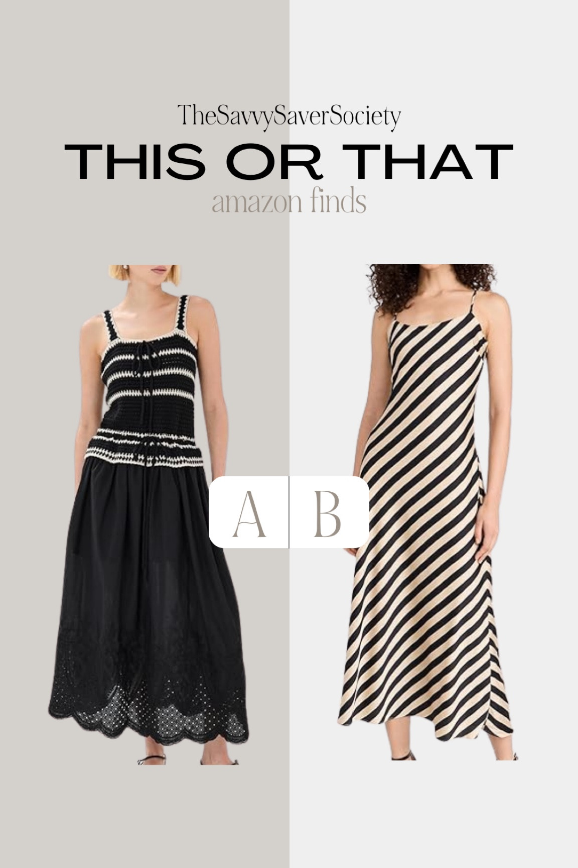 This or that: AMAZON FINDS

Casual outfit, outfit ideas, elegant style, minimal style, fashion inspo, neutral style, Amazon fashion, Amazon finds, ootd, basics, street style, neutral outfits, summer outfit, summer style, summer fashion, summer outfits, styling ideas, what to wear, chic style, outfit inspo, simple outfits, resort wear, vacation outfit, maxi dress, summer dress 

#LTKStyleTip #LTKFindsUnder50 #LTKSeasonal