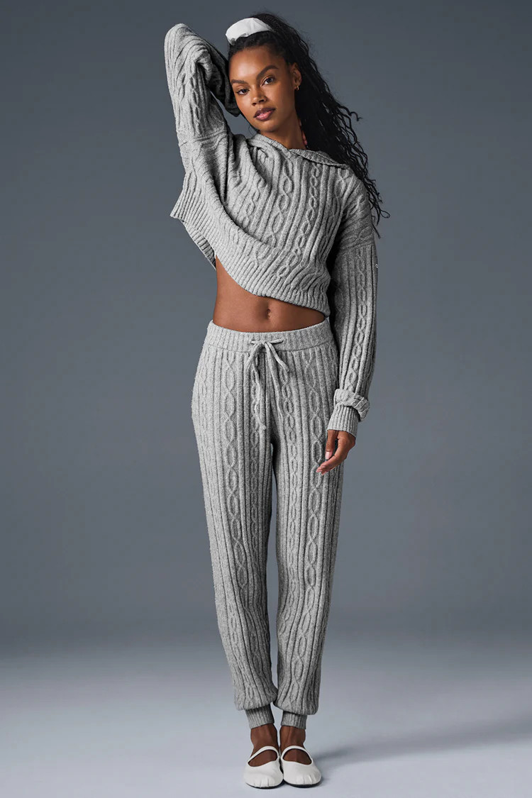 Cable Knit Winter Bliss Pant - Espresso | Alo Yoga (US)