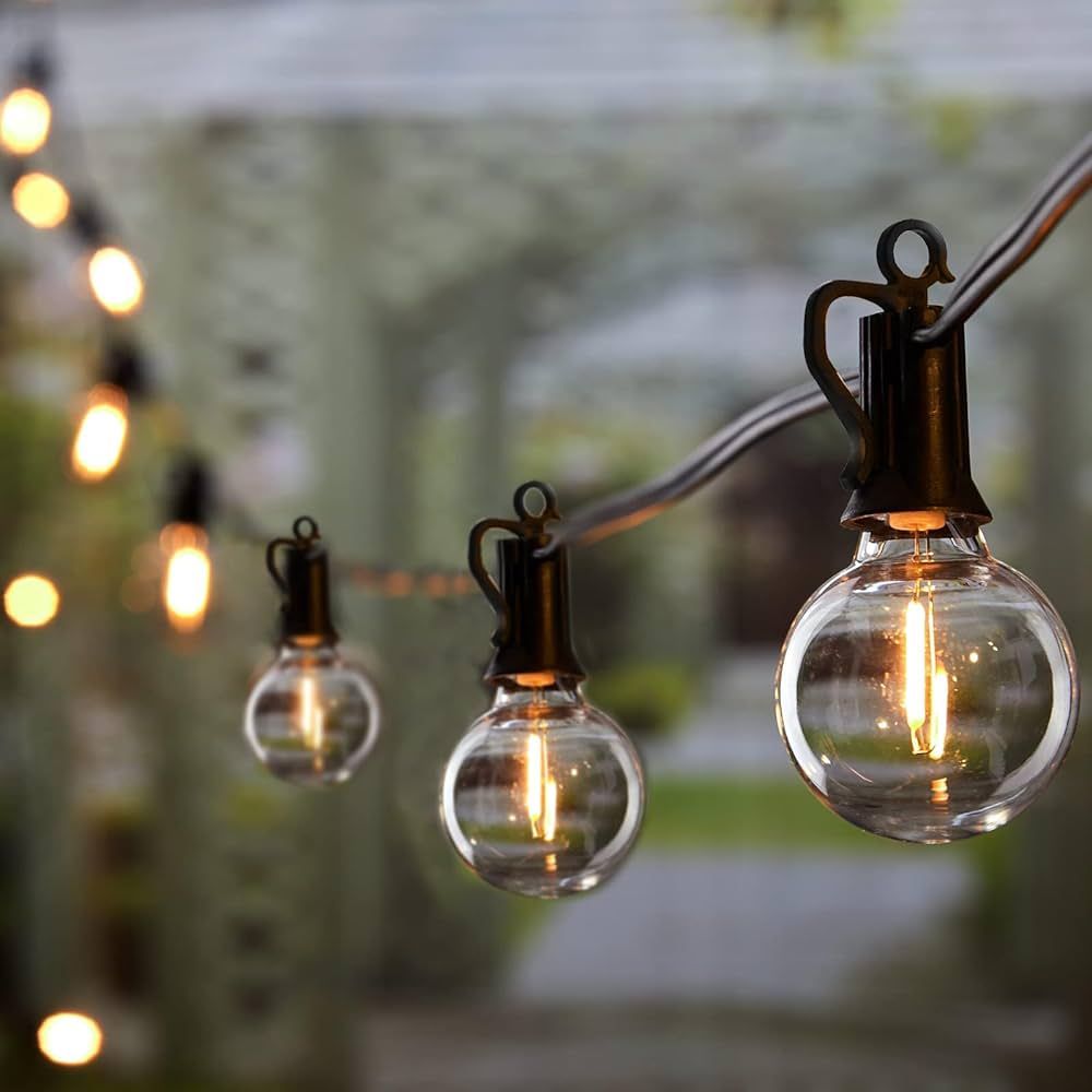Brightown Outdoor String Lights - Connectable Dimmable LED Patio String Lights with G40 Globe Pla... | Amazon (US)