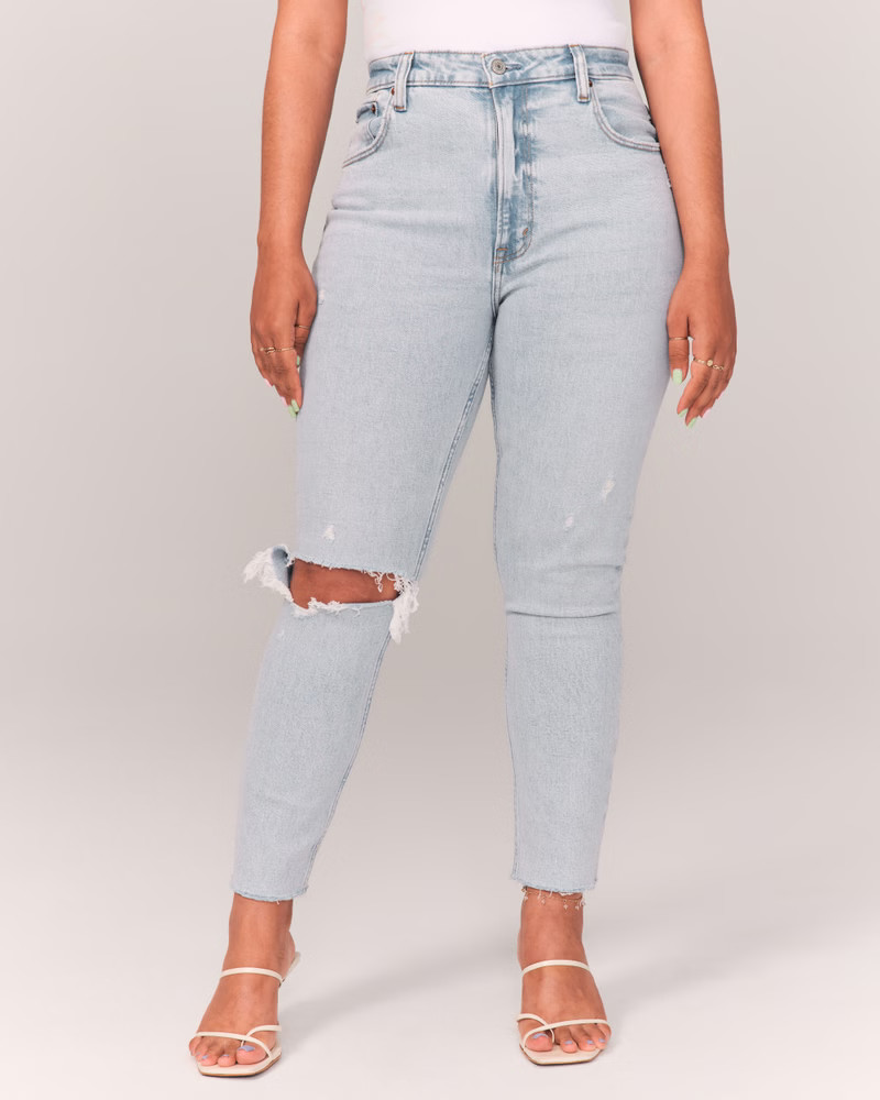 Curve Love High Rise Skinny Jeans | Abercrombie & Fitch (US)