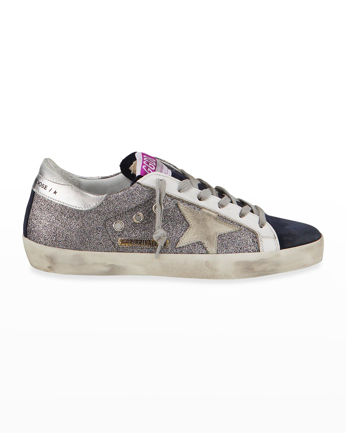 Superstar Glitter Low-Top Sneakers | Neiman Marcus