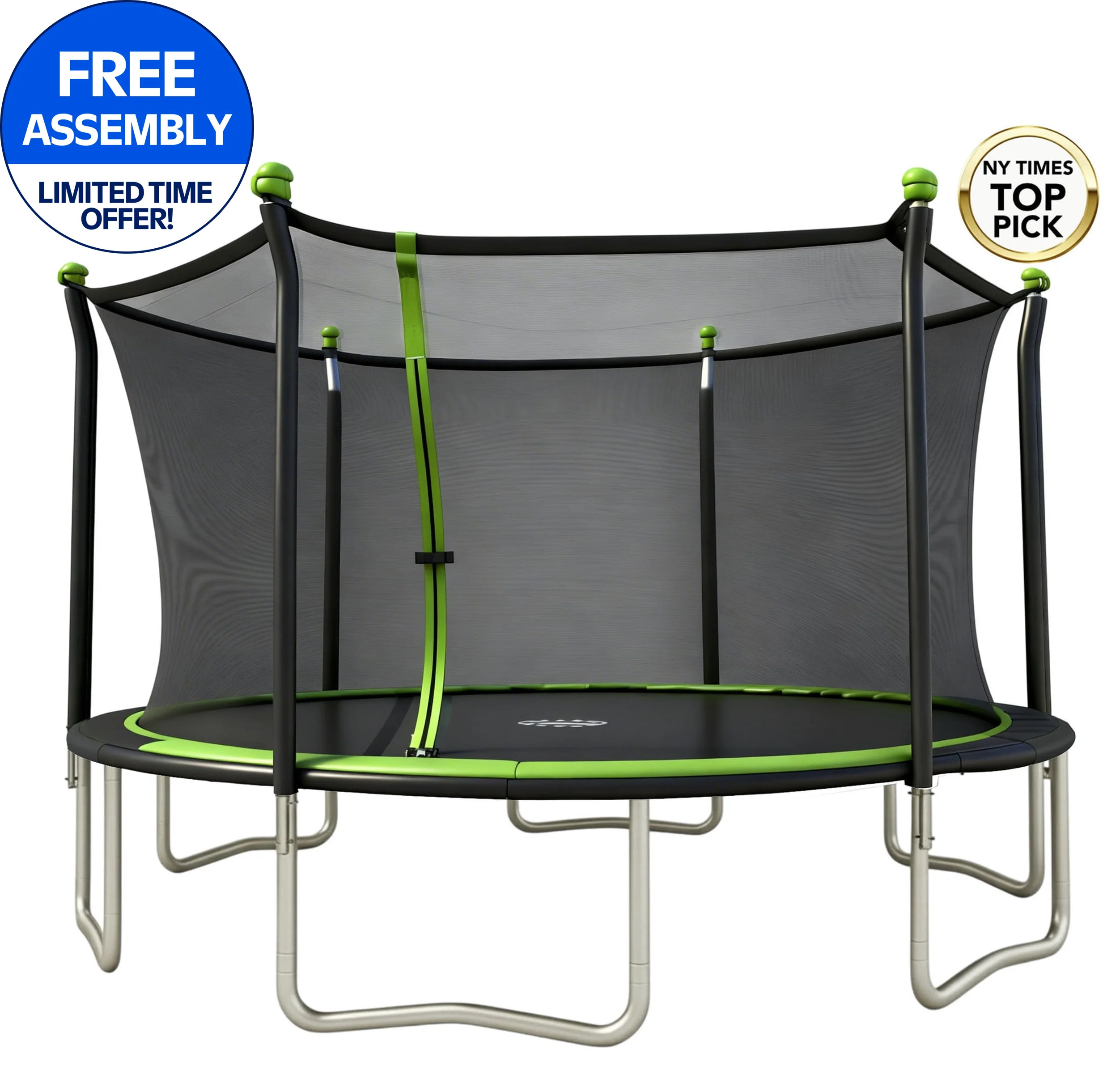 Sportspower BouncePro 14ft Trampoline Meets ASTM Safety Standards, Heavy-Duty Rust-Resistant Stee... | Walmart (US)