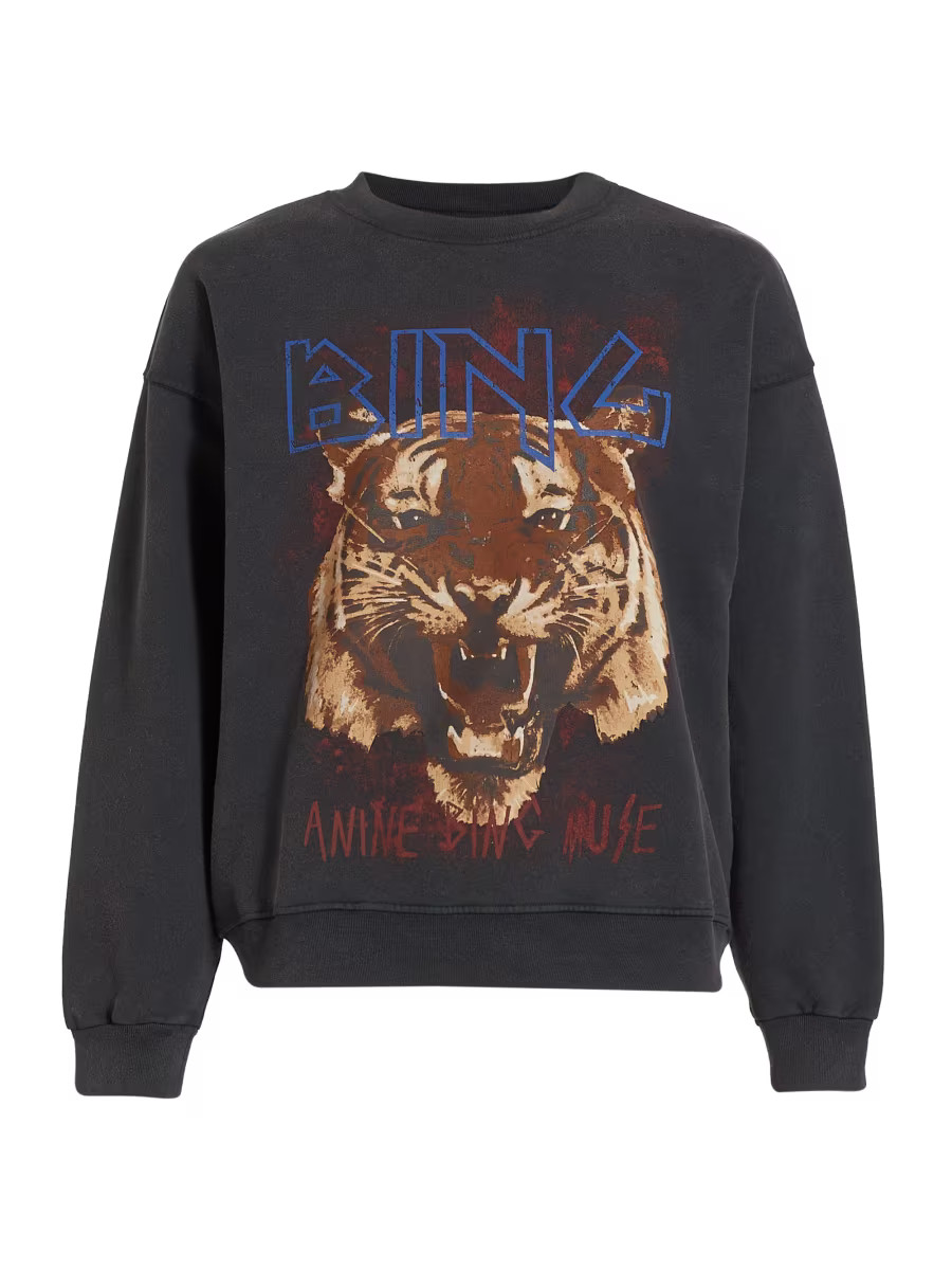 ANINE BING Tiger Sweatshirt | Saks Fifth Avenue