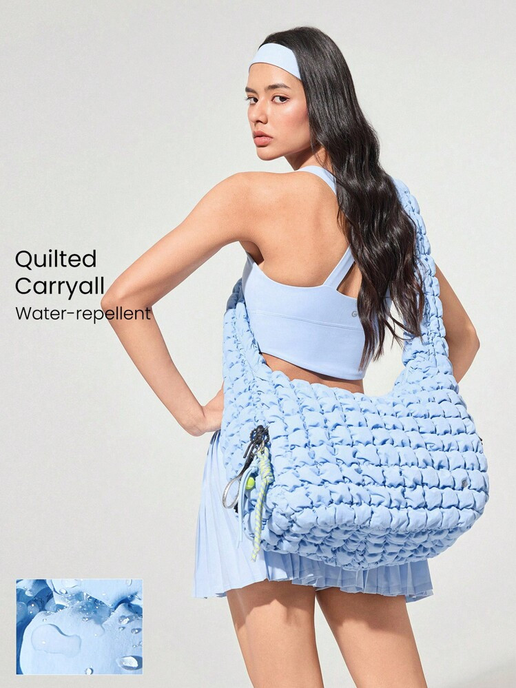 GLOWMODE Bolsa de hombro acolchada y resistente al agua | SHEIN