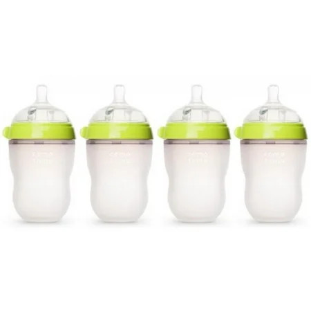 Comotomo Natural Feel 8oz. Bottle, 4 Pack - Green | Walmart (US)