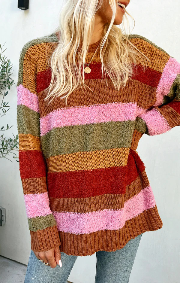 Chilly Sweater ~ Hutch Multi Stripe Knit | Show Me Your Mumu