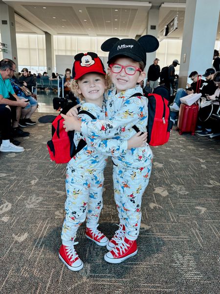Britton & Macrae’s matching jogger set for Disney Travel Day - linked their exact hats, high tops, & backpacks!

#LTKfindsunder50 #LTKtravel #LTKkids