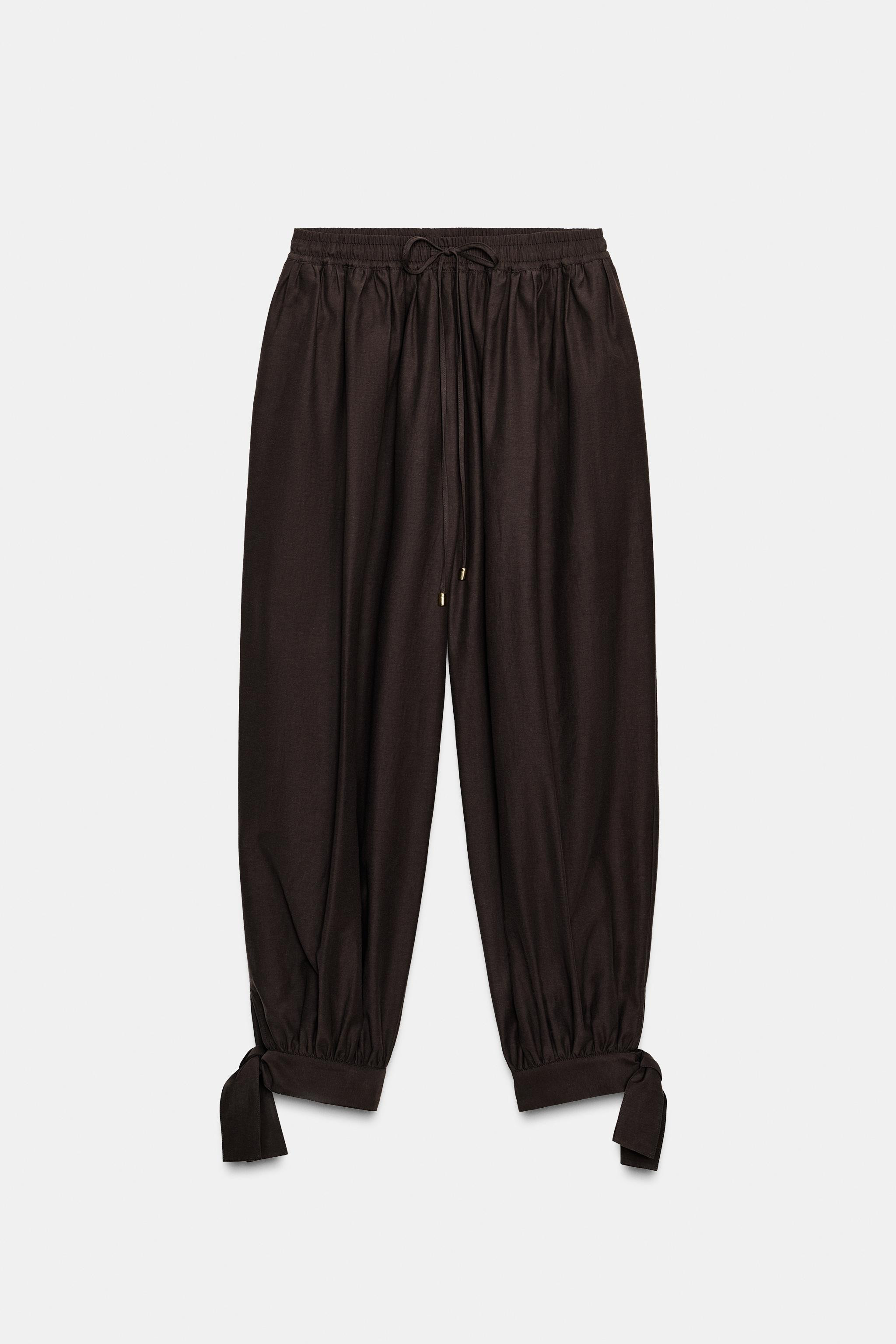 TIERED TROUSERS WITH BOWS | Zara US