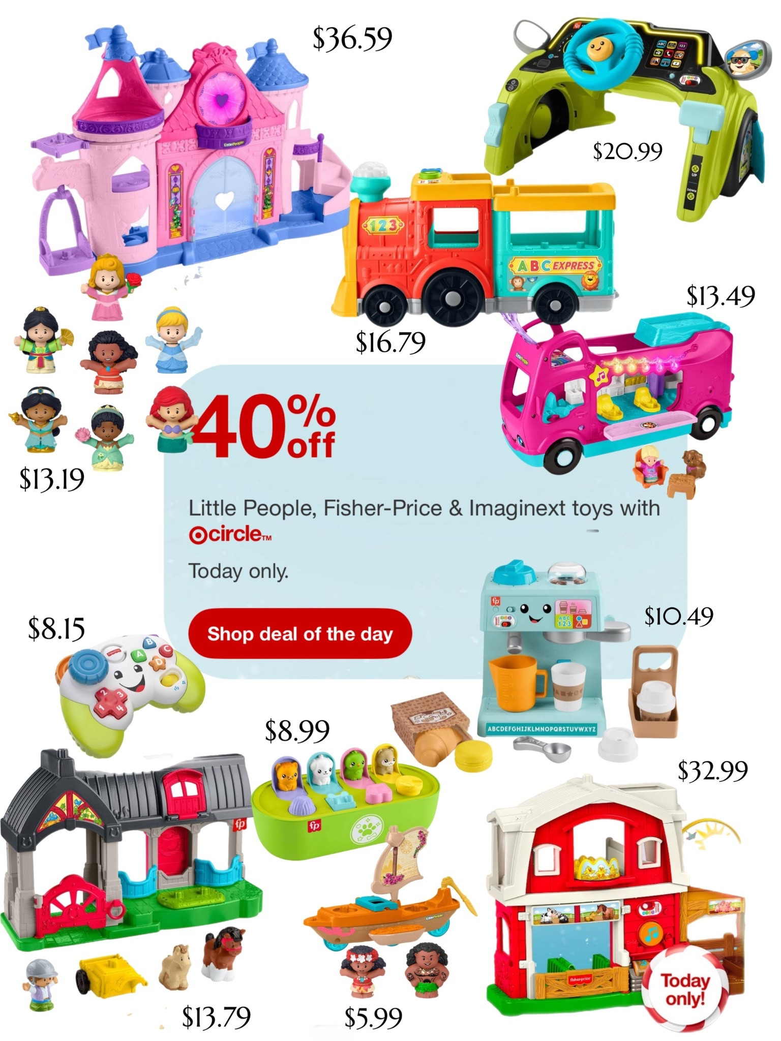 Target Circle App sale! Make sure you download the app to get these amazing deals on baby and toddler toys. Today only!! 

#LTKKids #LTKGiftGuide #LTKBaby