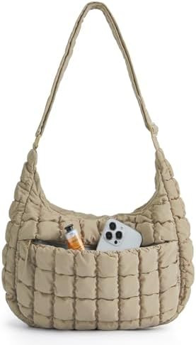 BAGSMART Quilted Crossbody Bags for Women Lightweight Puffer Purse Shoulder Hobo Bag for Daily Us... | Amazon (US)