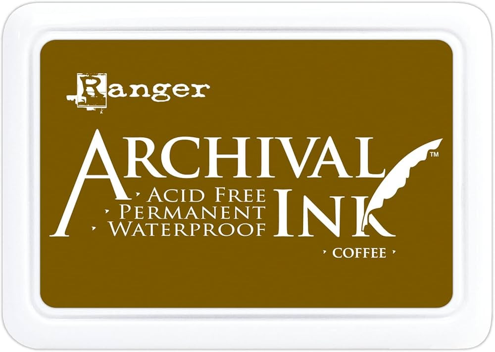 Ranger AIP31451 Ink Pad Coffee Archival Dye Permanent Waterproof, Multicolor | Amazon (US)