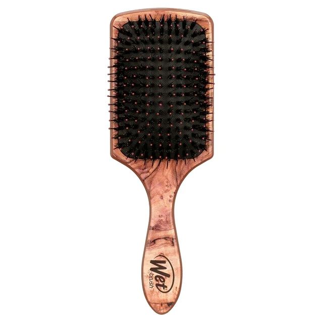 Wet Brush® Argan Oil Infused Shine Enhancer Paddle Brush, Traditional Wood | Walmart (US)