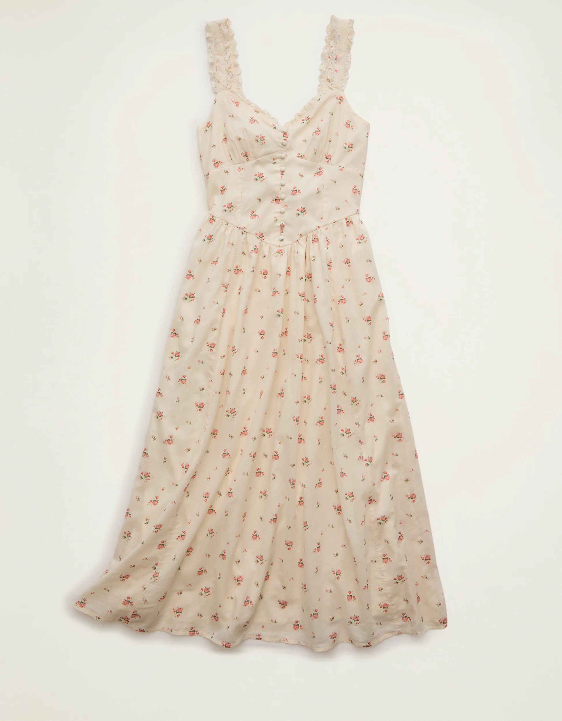 AE Sweetheart Corset Midi Dress | American Eagle Outfitters (US & CA)
