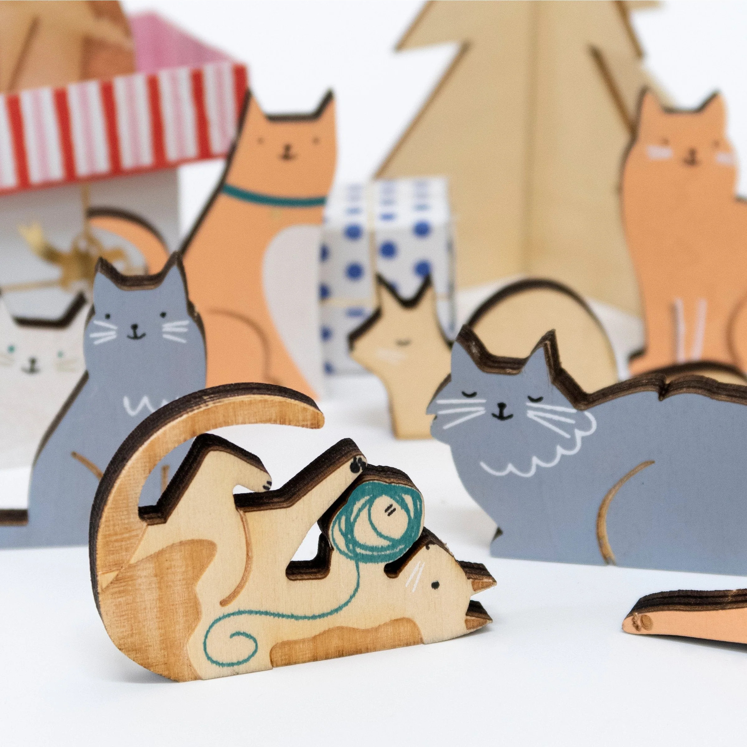 Cat Advent Calendar Suitcase | Meri Meri