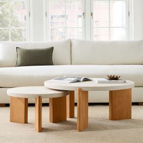 Cassian Concrete Top Nesting Coffee Tables (24"–36") | West Elm (US)