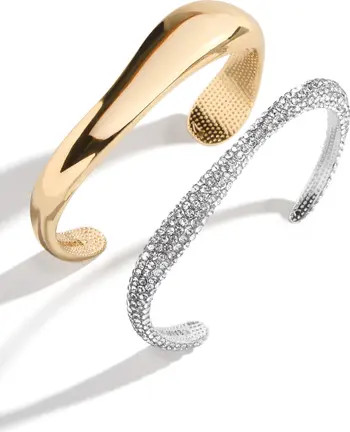 BaubleBar Wave Set of 2 Cuff Bracelets | Nordstrom | Nordstrom