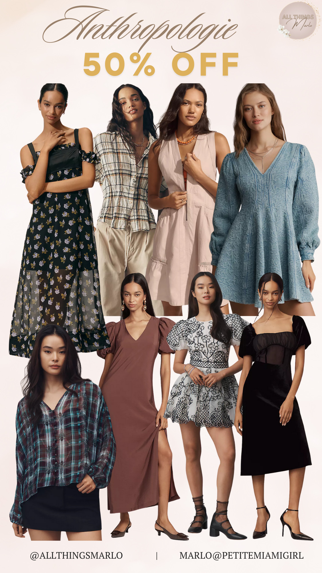 Anthropologie 50% off. 

 #LTKootd #LTKSeasonal #LTKSaleAlert